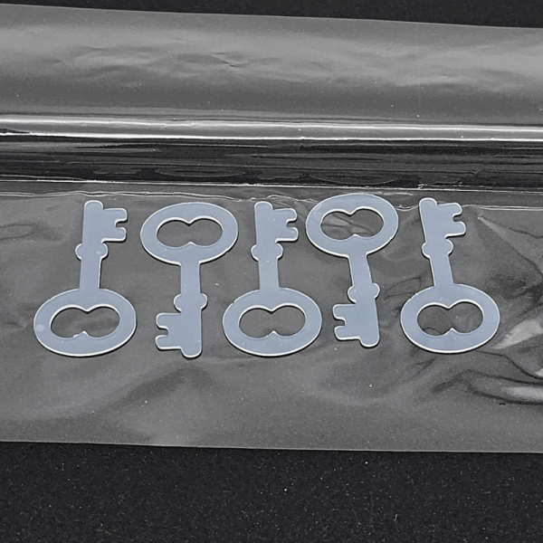 Schlüssel 5er Set - Silikoneinlage / Silikonstempel